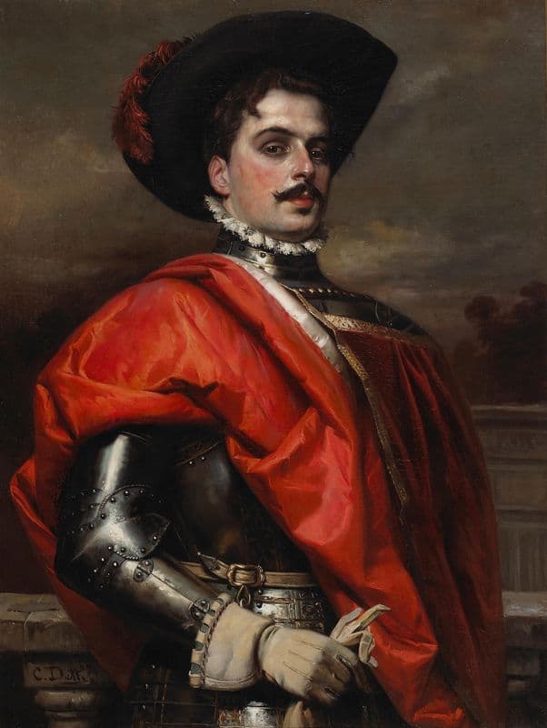 The proud cavalier as a canvas print