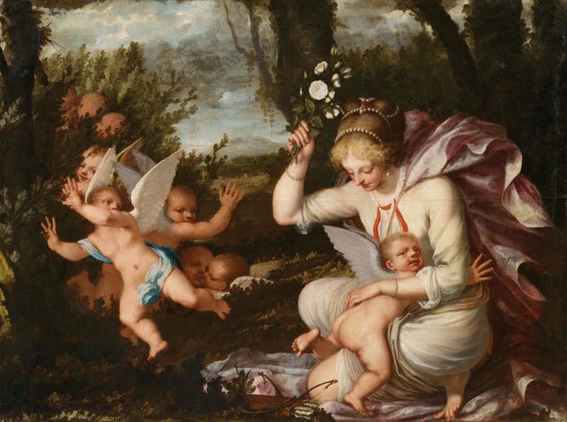 The punishment of Cupid as a canvas print