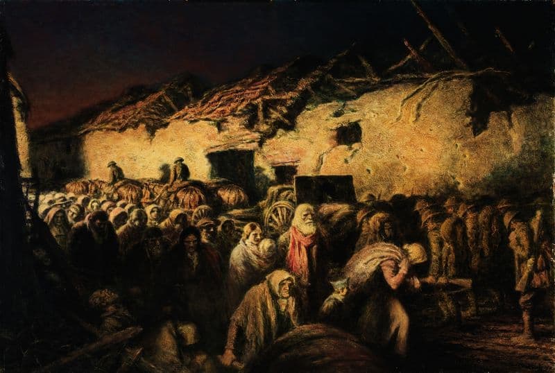 The Refugees (ca. 1918-1935) as a canvas print