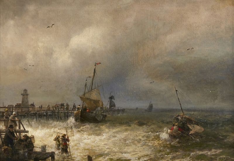 The Return from Fishing as a canvas print