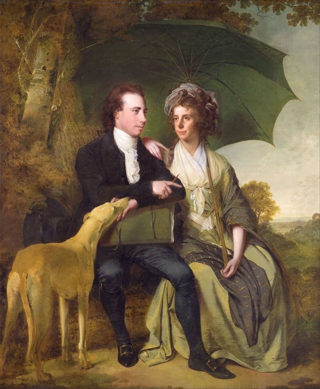 The Rev. And Mrs. Thomas Gisborne, Of Yoxhall Lodge, Leicestershire as a canvas print