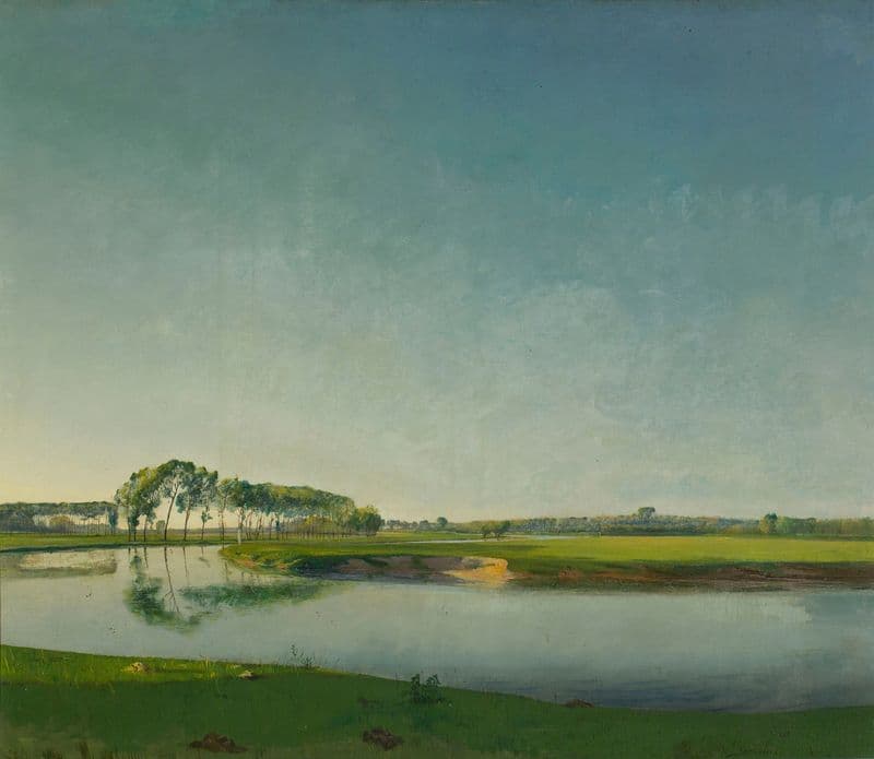 The River; The End of a Beautiful Day (ca. 1905) as a canvas print