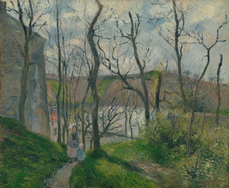 The ‘Royal Palace’ at the Hermitage, Pontoise as a canvas print