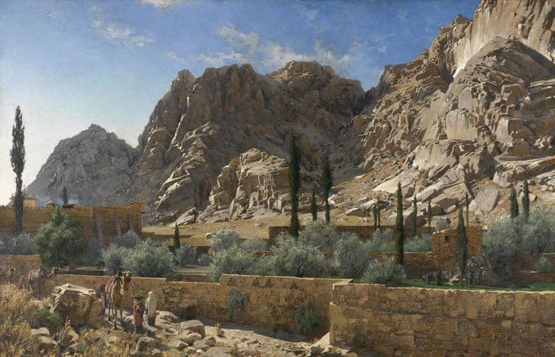 The Saint Catherine Monastery in Sinai as a canvas print