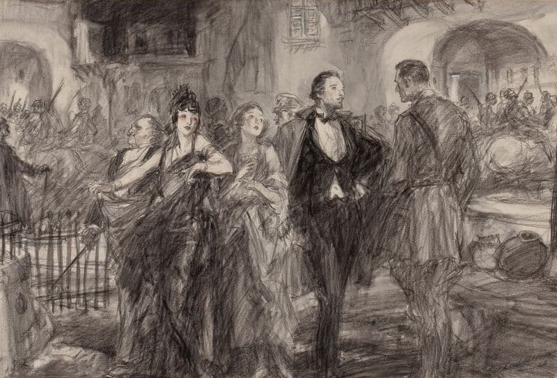 The Saturday Evening Post story illustration as a canvas print