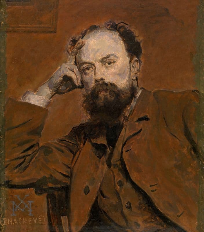 The Sculptor Paul De Vigne as a canvas print