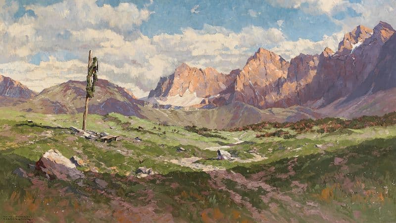 The Seiser Alm in South Tyrol as a canvas print
