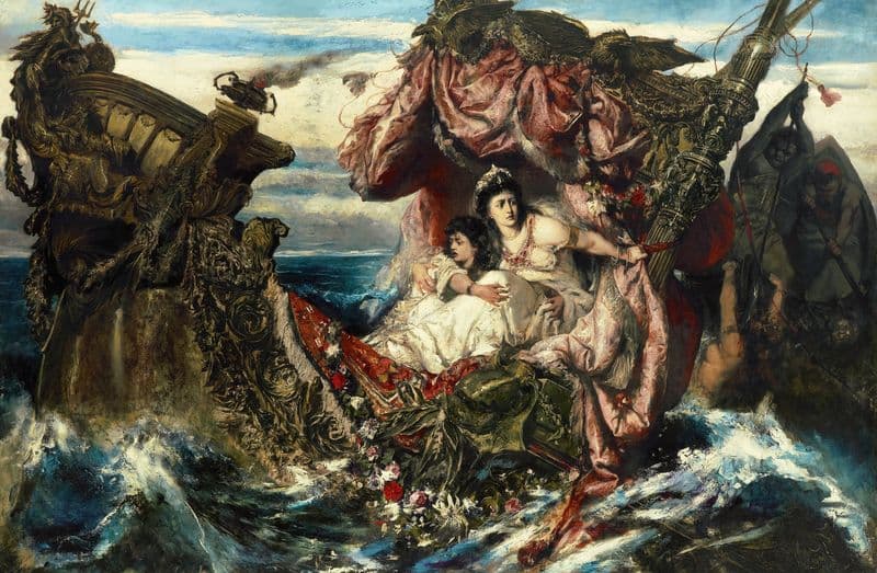 The Shipwreck of Agrippina as a canvas print