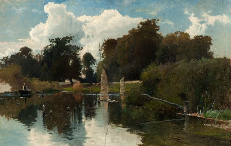 The Shore of Ringsjön I as a canvas print
