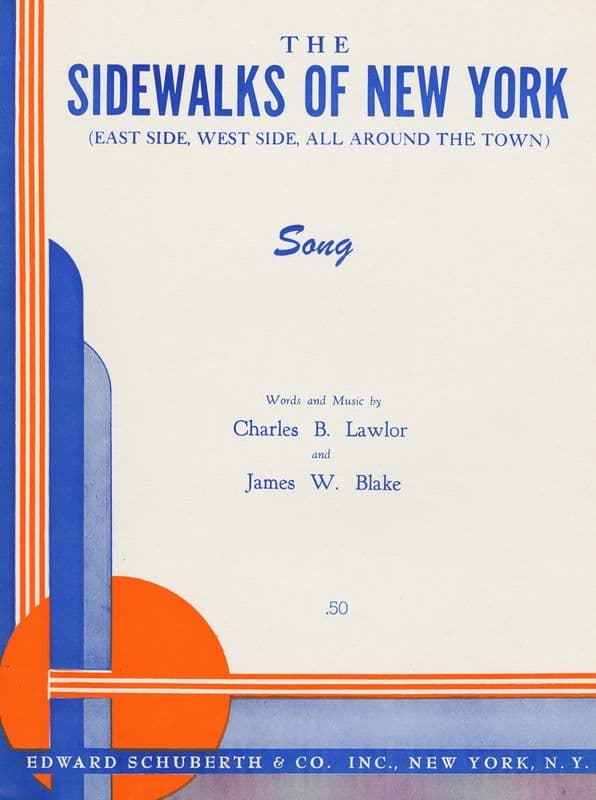 The sidewalks of New York as a canvas print