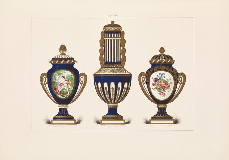 The soft porcelain of Sèvres Pl.37 as a canvas print