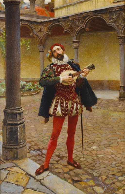 The song of love as a canvas print