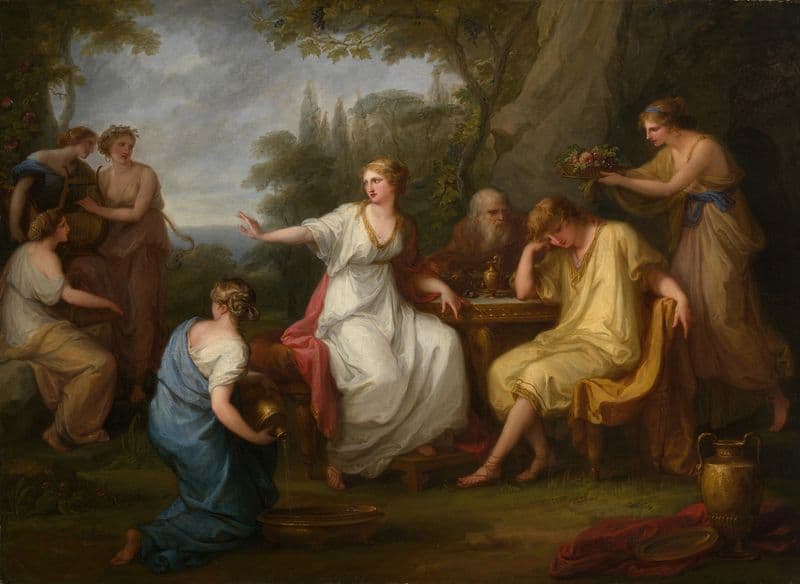 The Sorrow of Telemachus as a canvas print