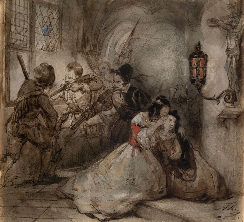 The Spanish Fury at Antwerp as a canvas print