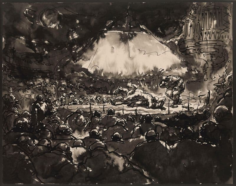 The Sportpaleis in Antwerp as a canvas print