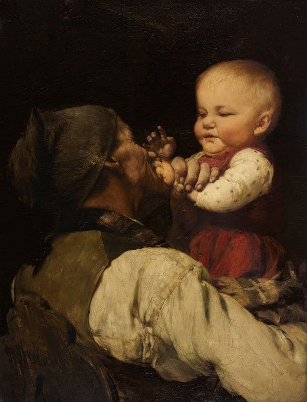 The Suffering of the Grandfather as a canvas print