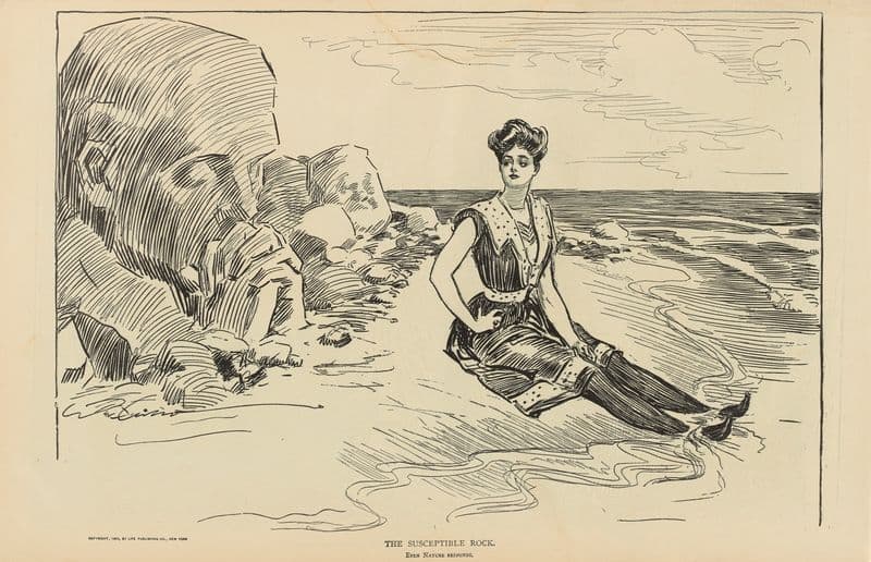 The susceptible rock (1900-1905) as a canvas print