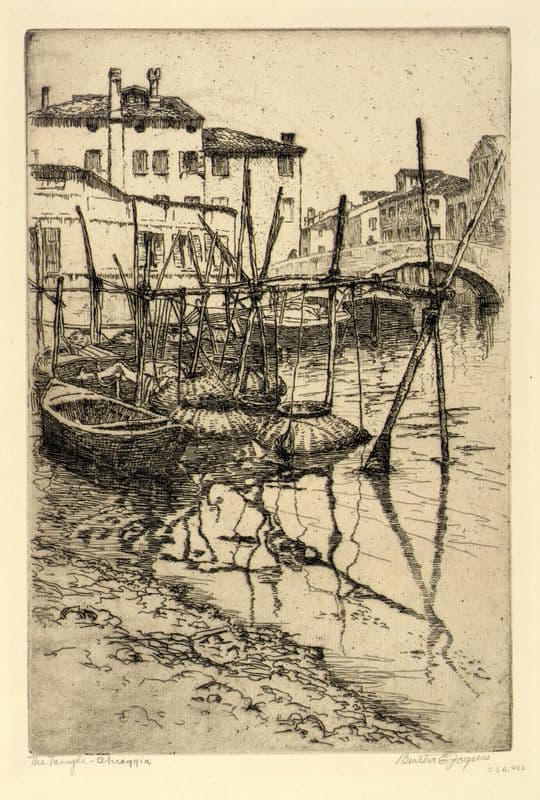 The Tangle, Chioggia (ca. 1912) as a canvas print
