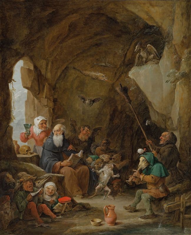 The Temptation of Saint Anthony as a canvas print