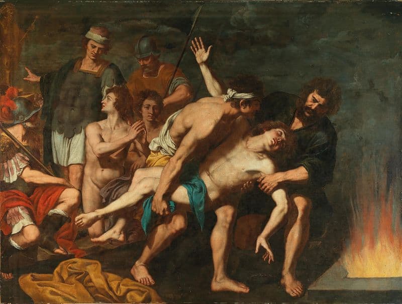 The three Hebrews in the fiery furnace as a canvas print