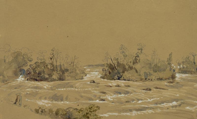 The Three Sisters (three islands) from Great Island, Falls of Niagara as a canvas print