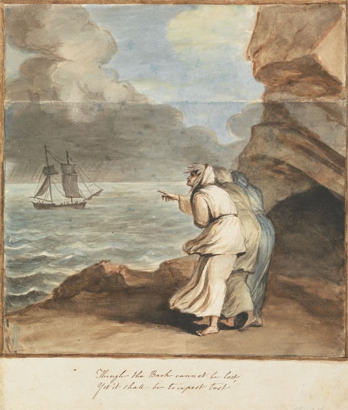 The Three Witches from Macbeth; Though the Bark Cannot be Lost… (ca. 1781) as a canvas print