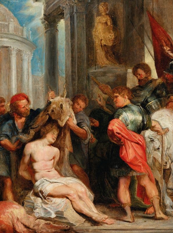 The Torture of Saint Chrysanthus as a canvas print