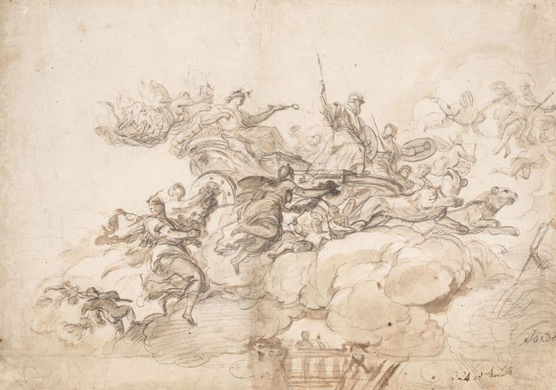 The Triumph of Cybele (ca. 1697) as a canvas print