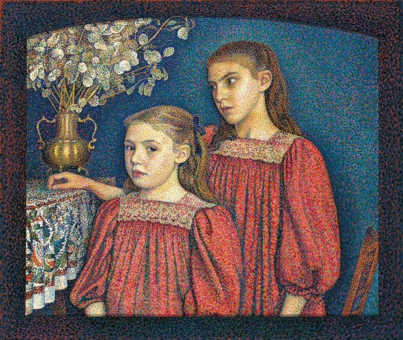 The Two Sisters or The Serruys Sisters as a canvas print