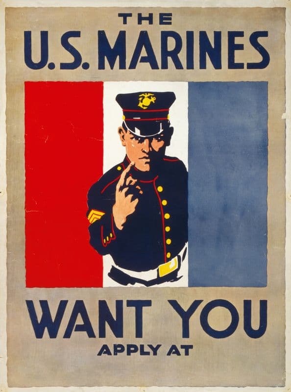 The U.S. Marines want you as a canvas print