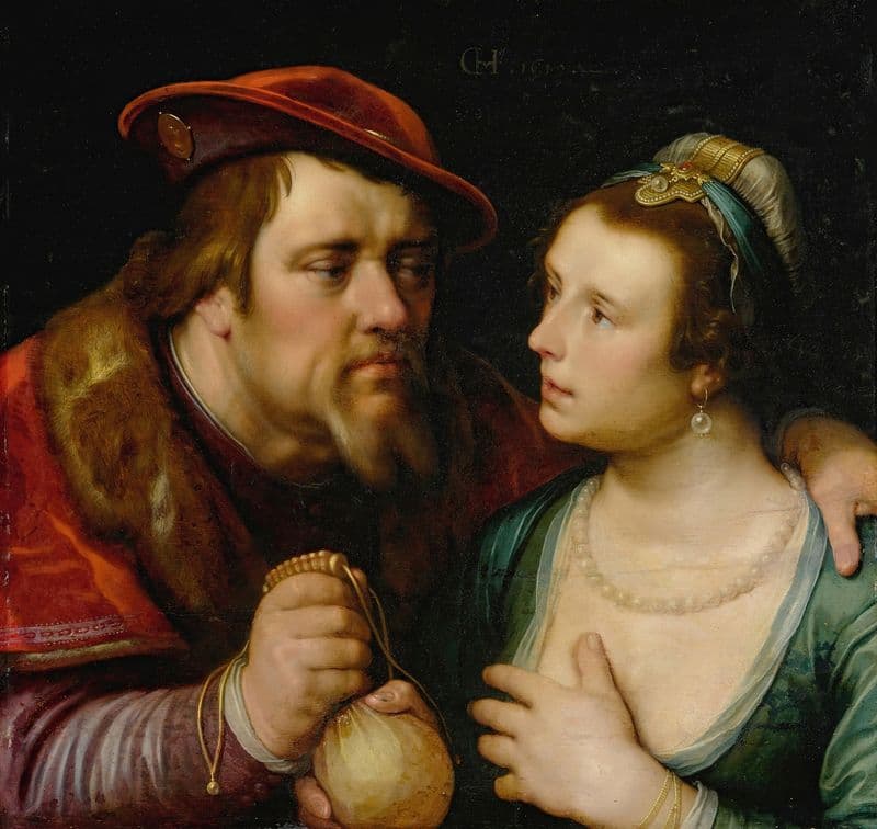 The Unequal Lovers as a canvas print