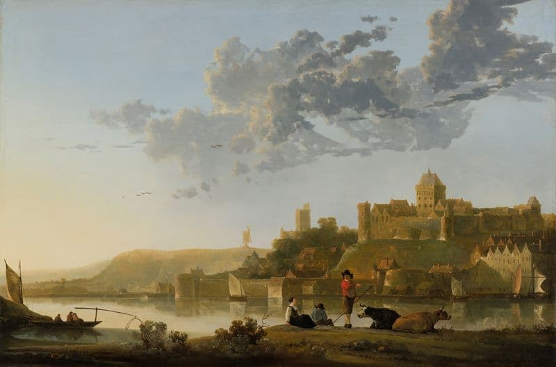 The Valkhof at Nijmegen (1652-1654) as a canvas print