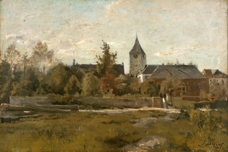 The Village of Woluwé as a canvas print