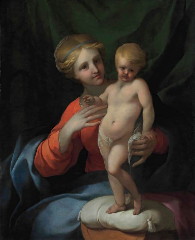 The Virgin and Child as a canvas print