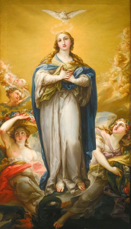 The Virgin Of The Immaculate Conception as a canvas print