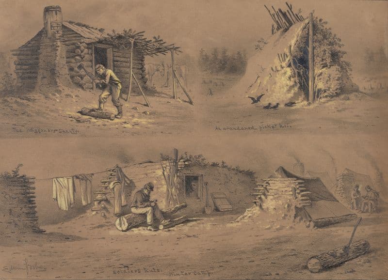 The waggoner shanty (1861-1876) as a canvas print