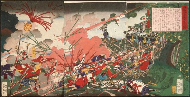 The War at Kagoshima as a canvas print