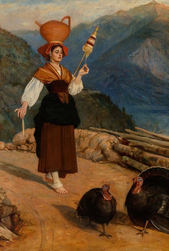 The water carrier as a canvas print
