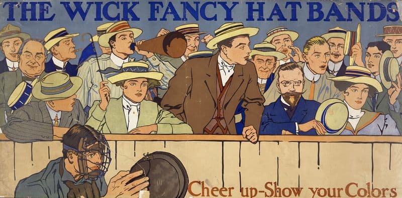 The Wick fancy hat bands. Cheer up – show your colors as a canvas print