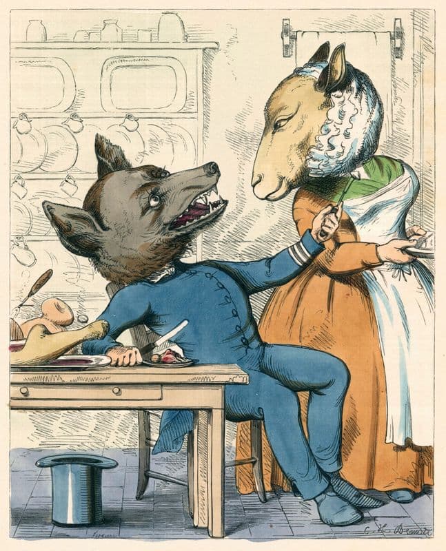The Wolf In Sheep’s Clothing as a canvas print