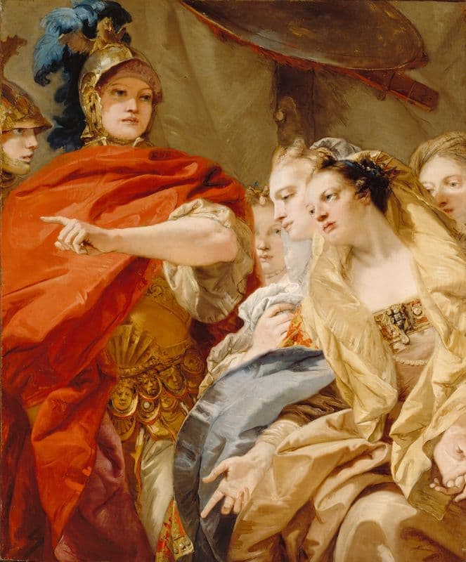 The Women Of Darius Invoking The Clemency Of Alexander (between 1750 and 1753) as a canvas print