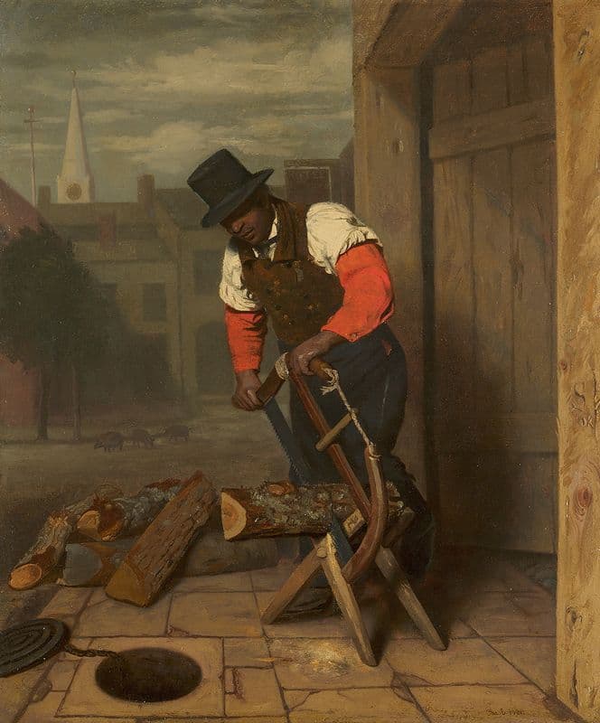 The Wood Sawyer as a canvas print