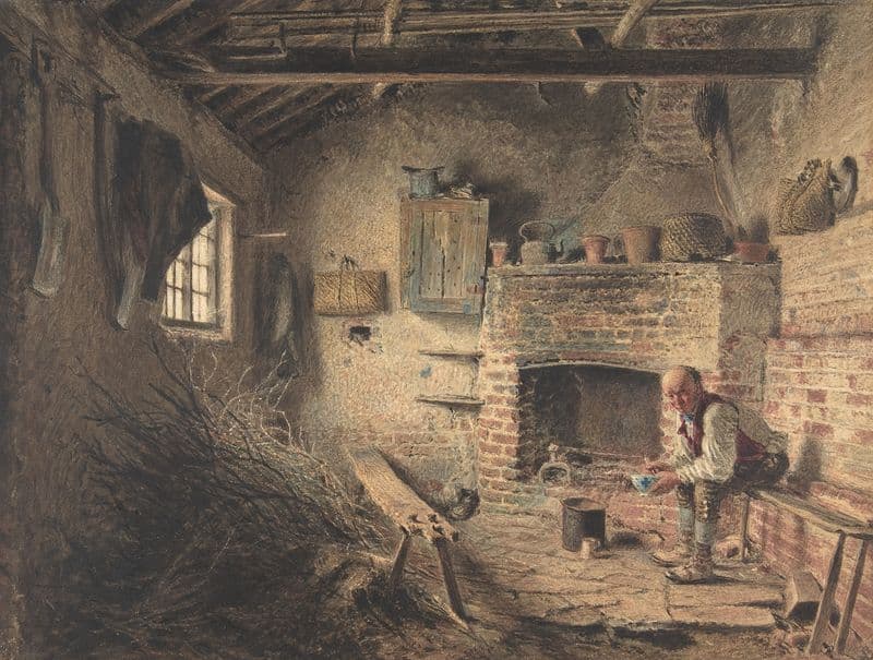 The Woodcutter’s Breakfast (The Faggot Gatherer’s Meal) (ca. 1832–34) as a canvas print