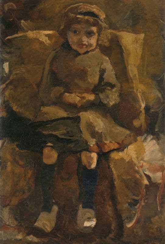 The Wooden Shoes (1884 - 1885) as a canvas print