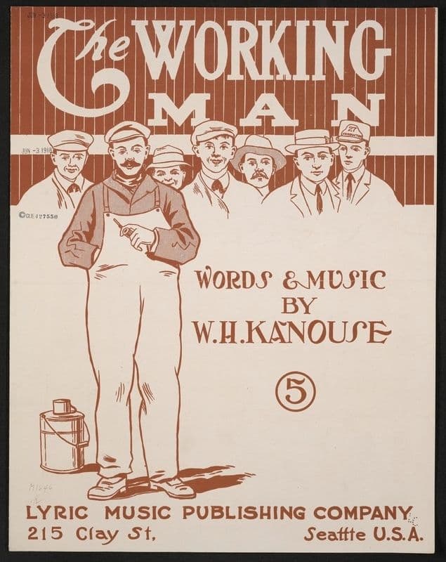 The working man as a canvas print