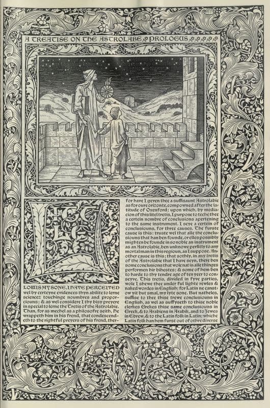 The works of Geoffrey Chaucer Pl.58 as a canvas print