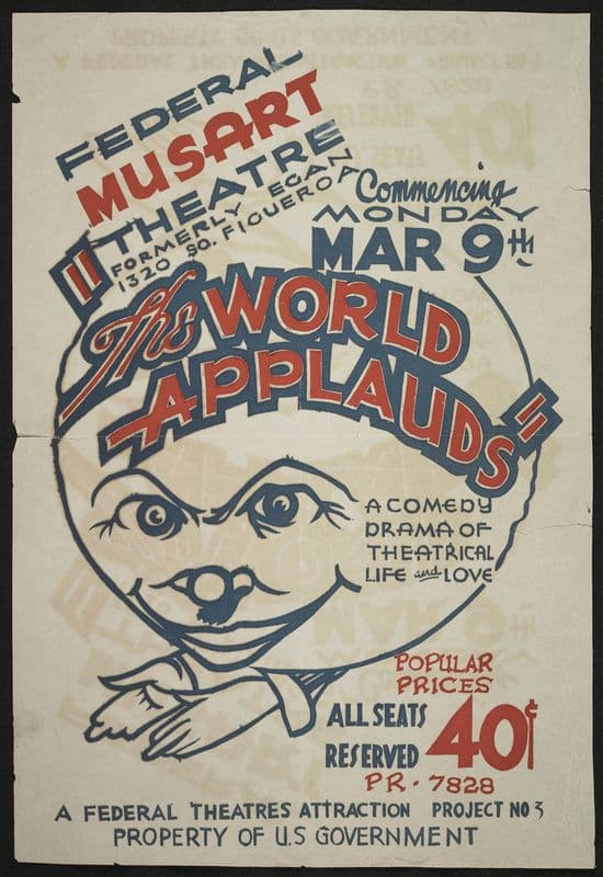 The World Applauds (1934-1943) as a canvas print