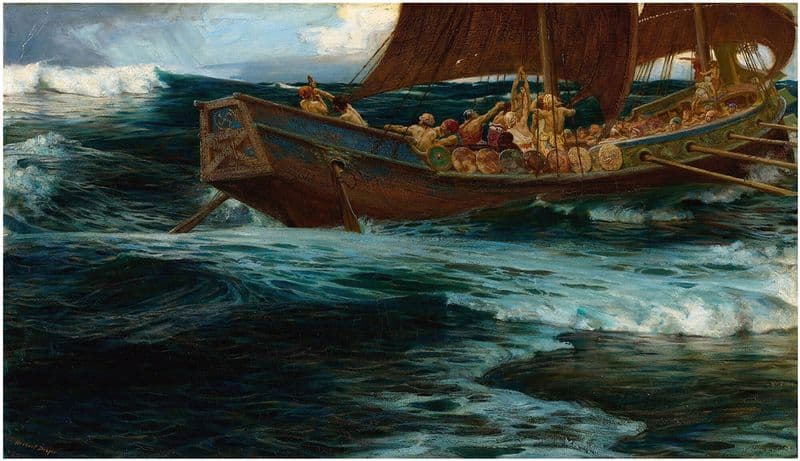 The Wrath Of The Sea God as a canvas print