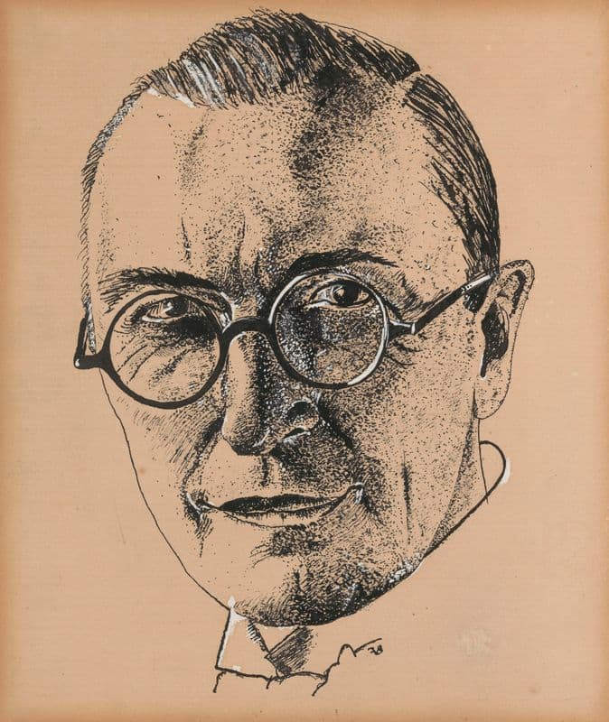 The Writer Herman Teirlinck (1930-1932) as a canvas print