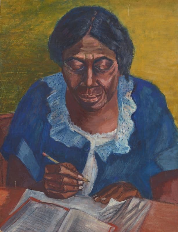The Writing Lesson (1935 - 1943) as a canvas print
